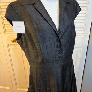 Kay Unger Charcoal Midi Dress